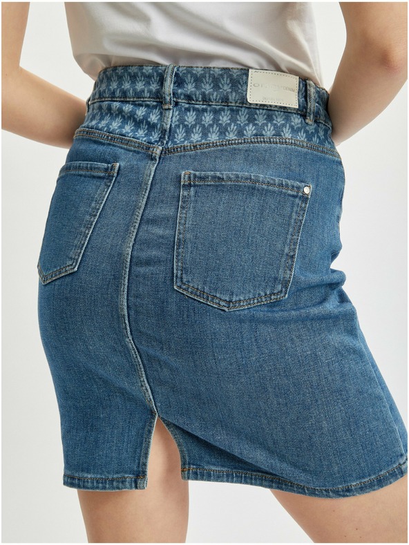 Orsay Modrá dámska džínsová sukňa ORSAY