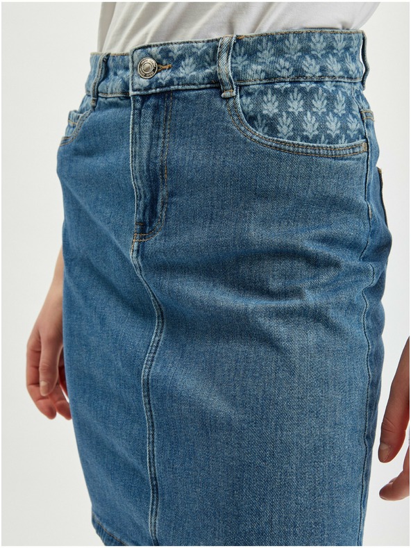 Orsay Modrá dámska džínsová sukňa ORSAY