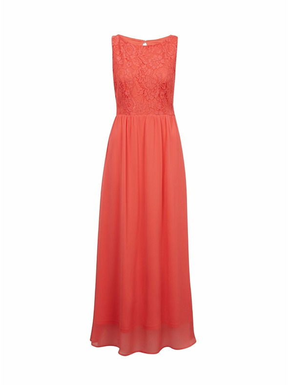 Orsay Ružové dámske čipkované maxi šaty ORSAY