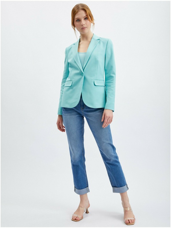 Orsay Tyrkysové dámske sako ORSAY