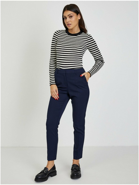 Orsay Tmavomodré dámske nohavice ORSAY