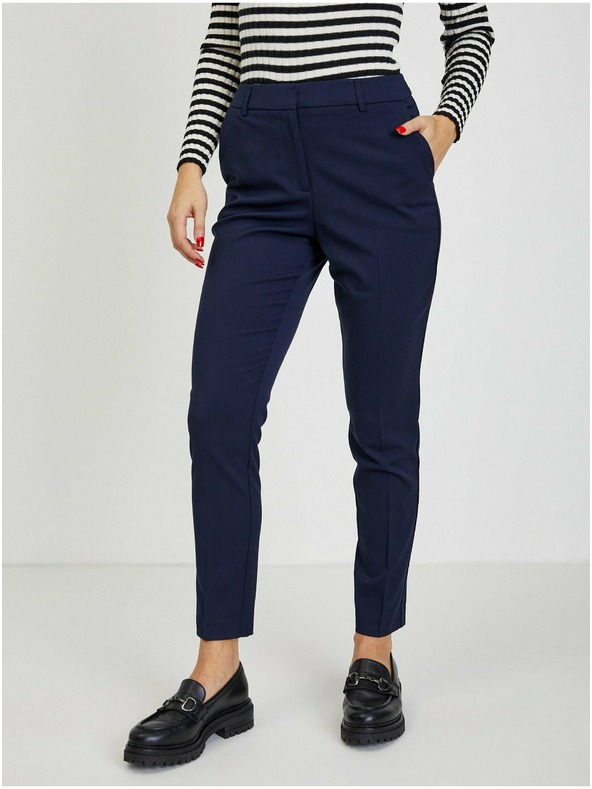 Orsay Tmavomodré dámske nohavice ORSAY