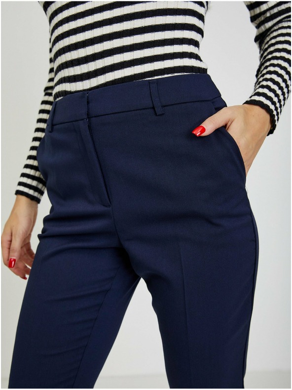 Orsay Tmavomodré dámske nohavice ORSAY