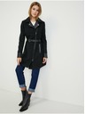 Orsay Čierny dámsky zimný kabát s vlnou ORSAY