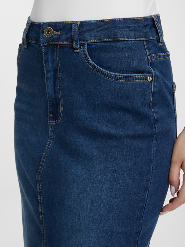 Orsay Modrá džínsová sukňa ORSAY