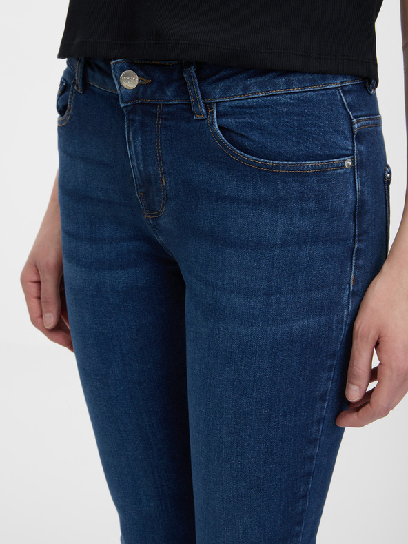 Orsay Tmavomodré úzke džínsy ORSAY