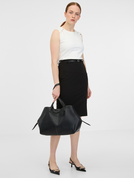 Orsay Čierna dámska plášťová sukňa ORSAY