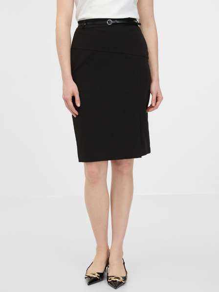 Orsay Čierna dámska plášťová sukňa ORSAY