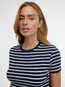 Orsay Tmavomodré dámske pruhované tričko ORSAY
