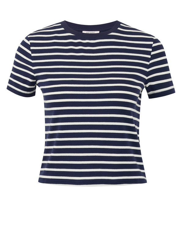 Orsay Tmavomodré dámske pruhované tričko ORSAY