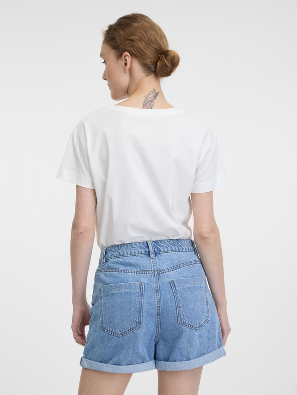 Orsay Biele dámske tričko s krátkym rukávom ORSAY