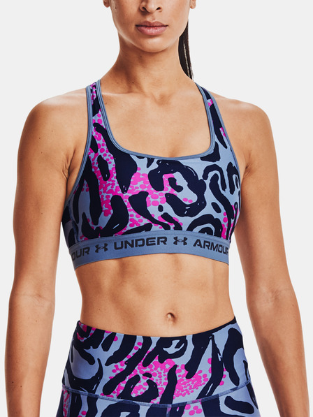 Under Armour Dámska podprsenka Under Armour Crossback Mid Print