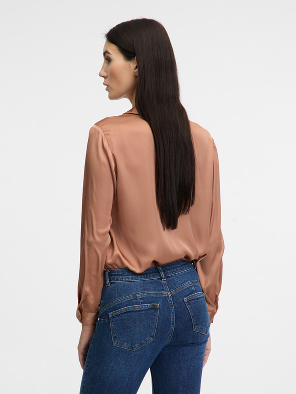 Orsay Svetlo hnedá dámska košeľa s golierom ORSAY