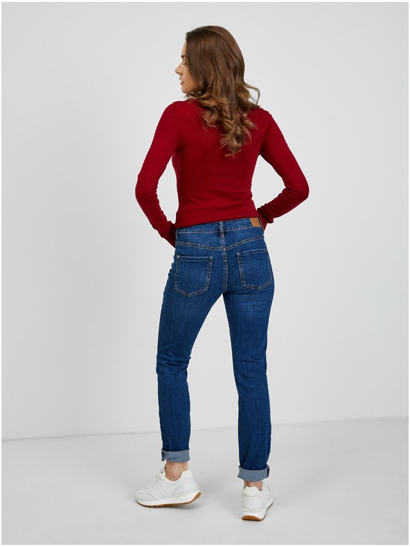 Orsay Tmavomodré dámske džínsy skinny fit ORSAY