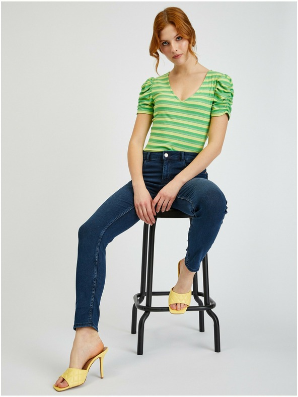 Orsay Tmavomodré dámske džínsy skinny fit ORSAY