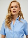 Orsay Svetlomodrá košeľa s krátkym rukávom ORSAY