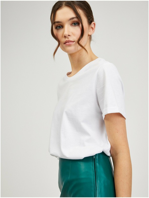 Orsay Zelená dámska koženková sukňa ORSAY