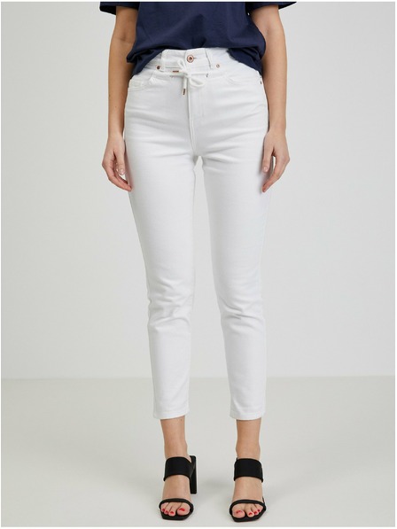 Orsay Biele dámske džínsy slouchy ORSAY
