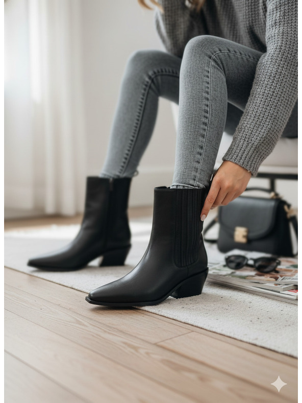 Orsay Čierna dámska zimná obuv ORSAY