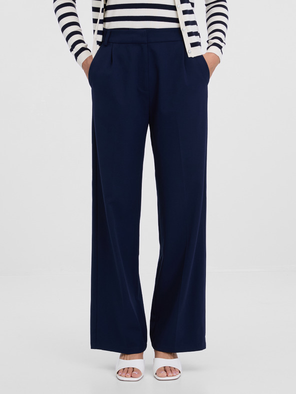 Orsay Tmavomodré dámske nohavice ORSAY