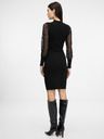Orsay Čierne dámske šaty ku kolenám ORSAY