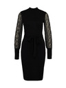 Orsay Čierne dámske šaty ku kolenám ORSAY