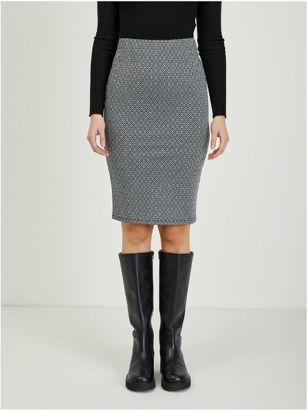 Orsay Čierna dámska vzorovaná puzdrová sukňa ORSAY