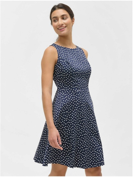 Orsay Tmavomodré bodkované šaty ORSAY