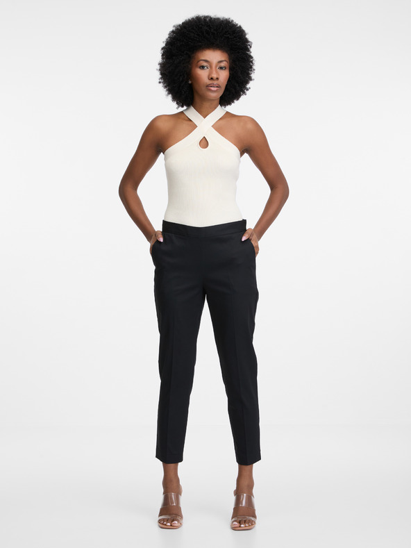 Orsay Čierne dámske nohavice ORSAY