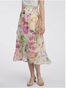 Orsay Ružovo-biela dámska kvetinová midi sukňa ORSAY