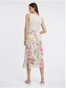 Orsay Ružovo-biela dámska kvetinová midi sukňa ORSAY