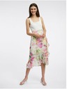 Orsay Ružovo-biela dámska kvetinová midi sukňa ORSAY