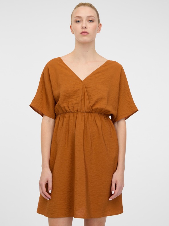 Orsay Hnedé dámske krátke šaty ORSAY