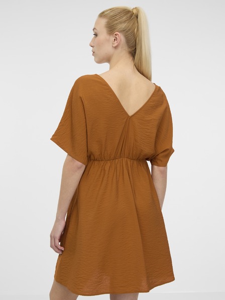 Orsay Hnedé dámske krátke šaty ORSAY