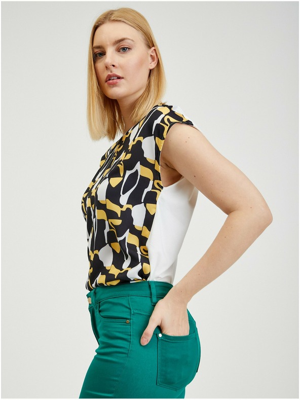 Orsay Zelené dámske skrátené nohavice ORSAY