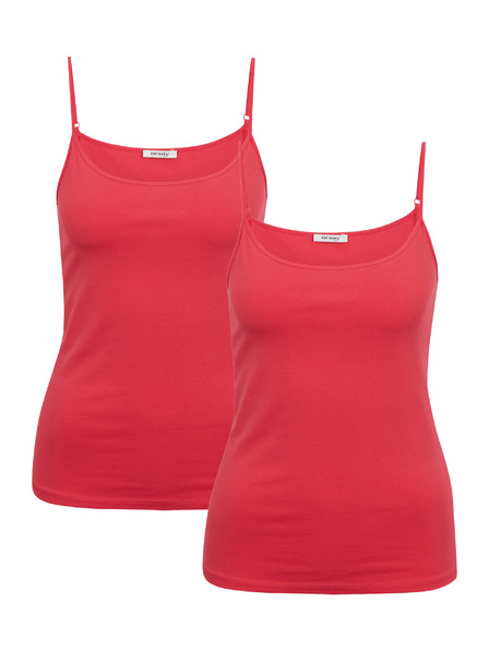 Orsay Súprava dvoch dámskych tielok v tmavoružové farbe ORSAY