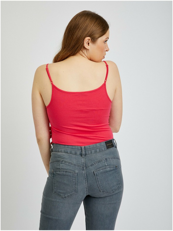 Orsay Súprava dvoch dámskych tielok v tmavoružové farbe ORSAY