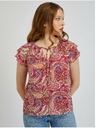 Orsay Červeno-ružová dámska vzorovaná blúzka ORSAY