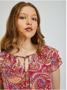 Orsay Červeno-ružová dámska vzorovaná blúzka ORSAY