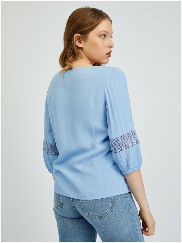 Orsay Svetlomodrá dámska blúzka ORSAY