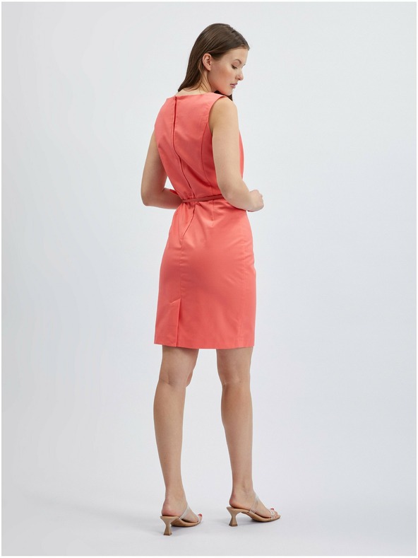 Orsay Koralové dámske šaty s rukávmi ORSAY