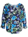 Orsay Tmavomodrá dámska kvetovaná blúzka ORSAY