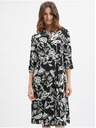 Orsay Čierne dámske kvetinové šaty ORSAY