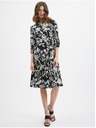 Orsay Čierne dámske kvetinové šaty ORSAY
