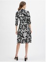 Orsay Čierne dámske kvetinové šaty ORSAY