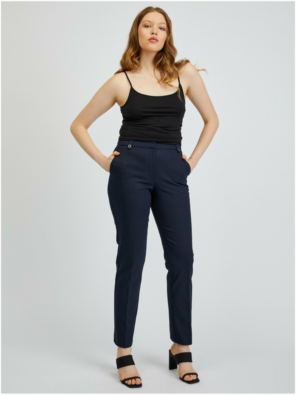 Orsay Tmavomodré dámske nohavice ORSAY