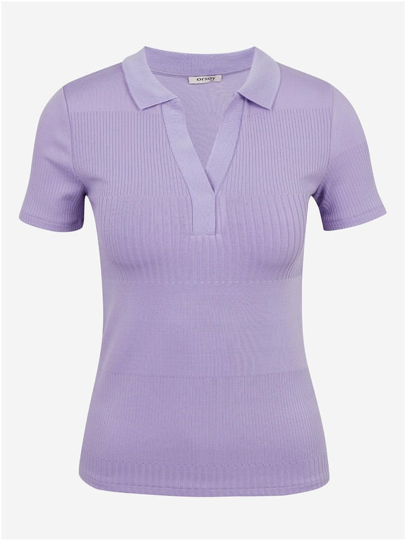 Orsay Svetlo fialové dámske polo tričko ORSAY