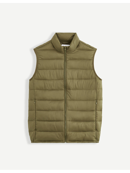 Celio Khaki pánska prešívaná vesta Celio