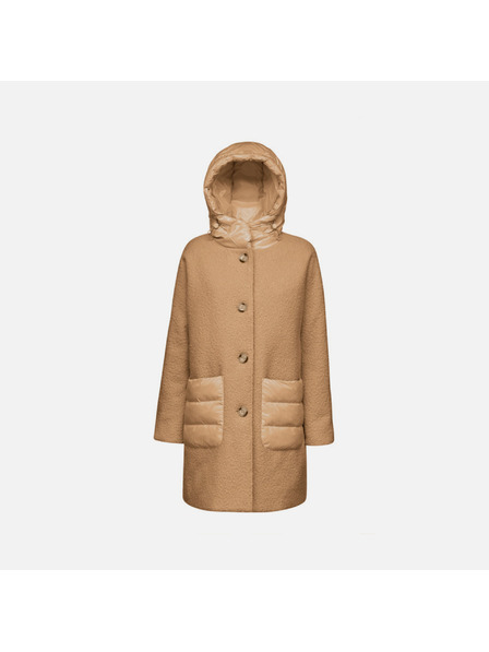 Geox Hnedý dámsky kabát Geox Calithe