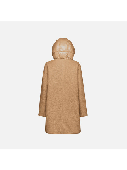 Geox Hnedý dámsky kabát Geox Calithe